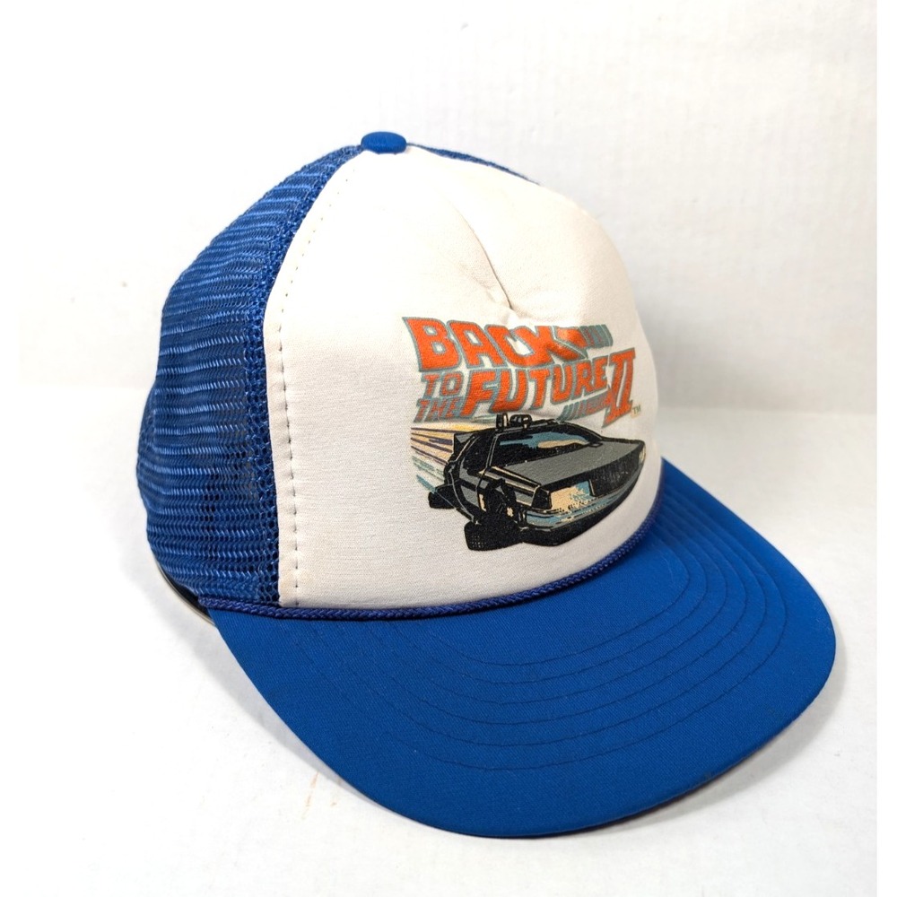 Vintage Back to the Future II 2 Hat Kids Size Adjustable Trucker Mesh Promo